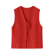 Colete Feminino de Fio com Amarração Aligne Forglows