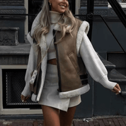Maxi Colete Feminino com Pelo Forglows