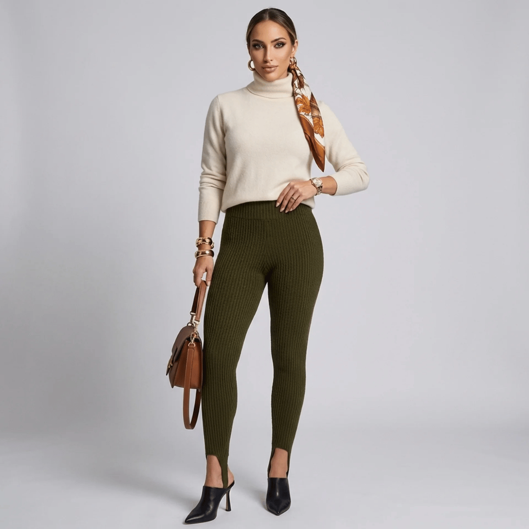 Legging Feminina Canelada com Pezinho Kendall Forglows