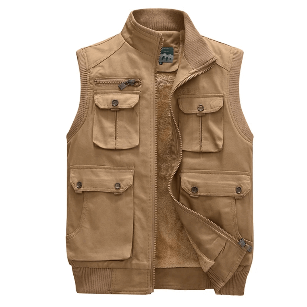 Colete Masculino com Bolsos Peluciado Forglows