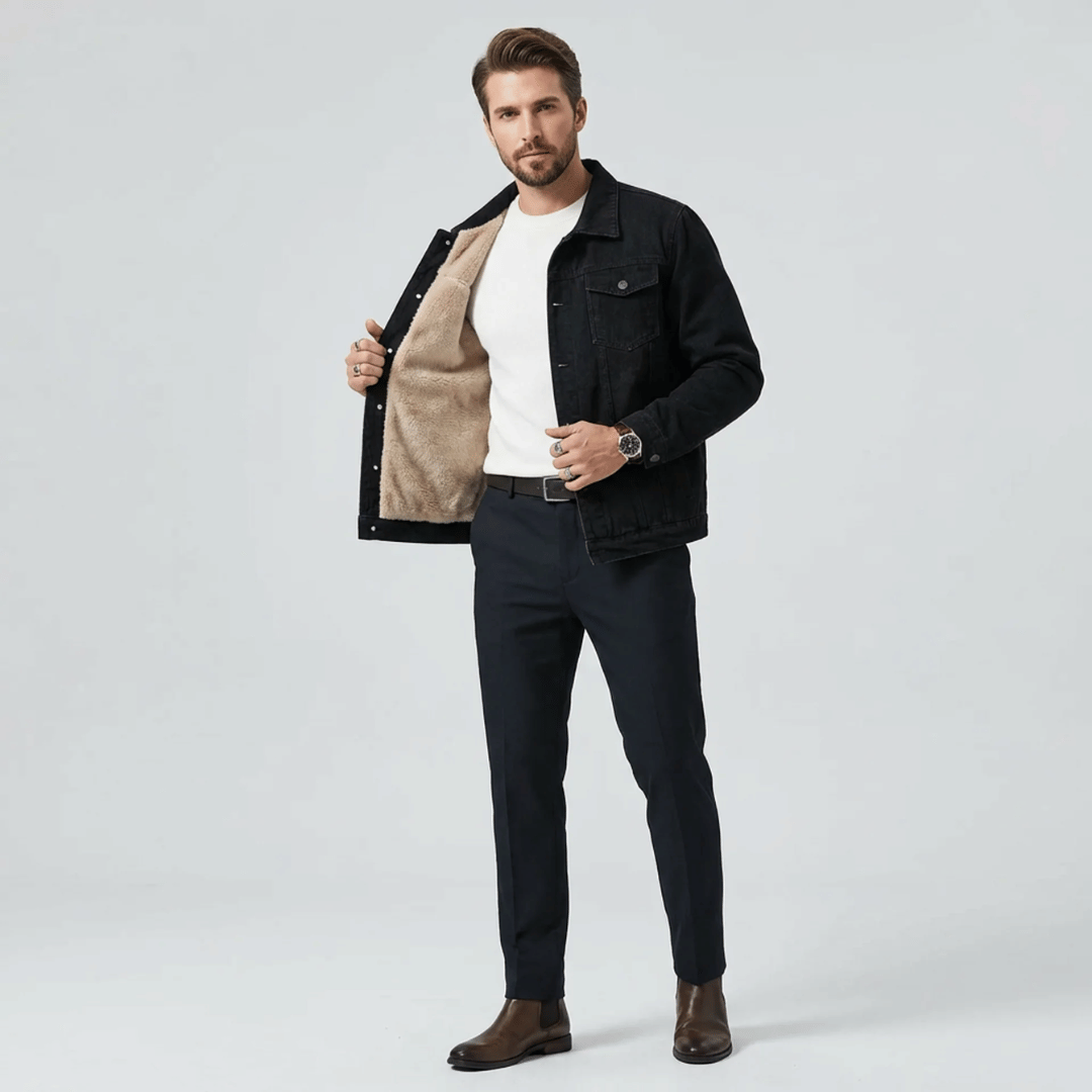 Jaqueta Jeans Masculina Peluciada Forglows