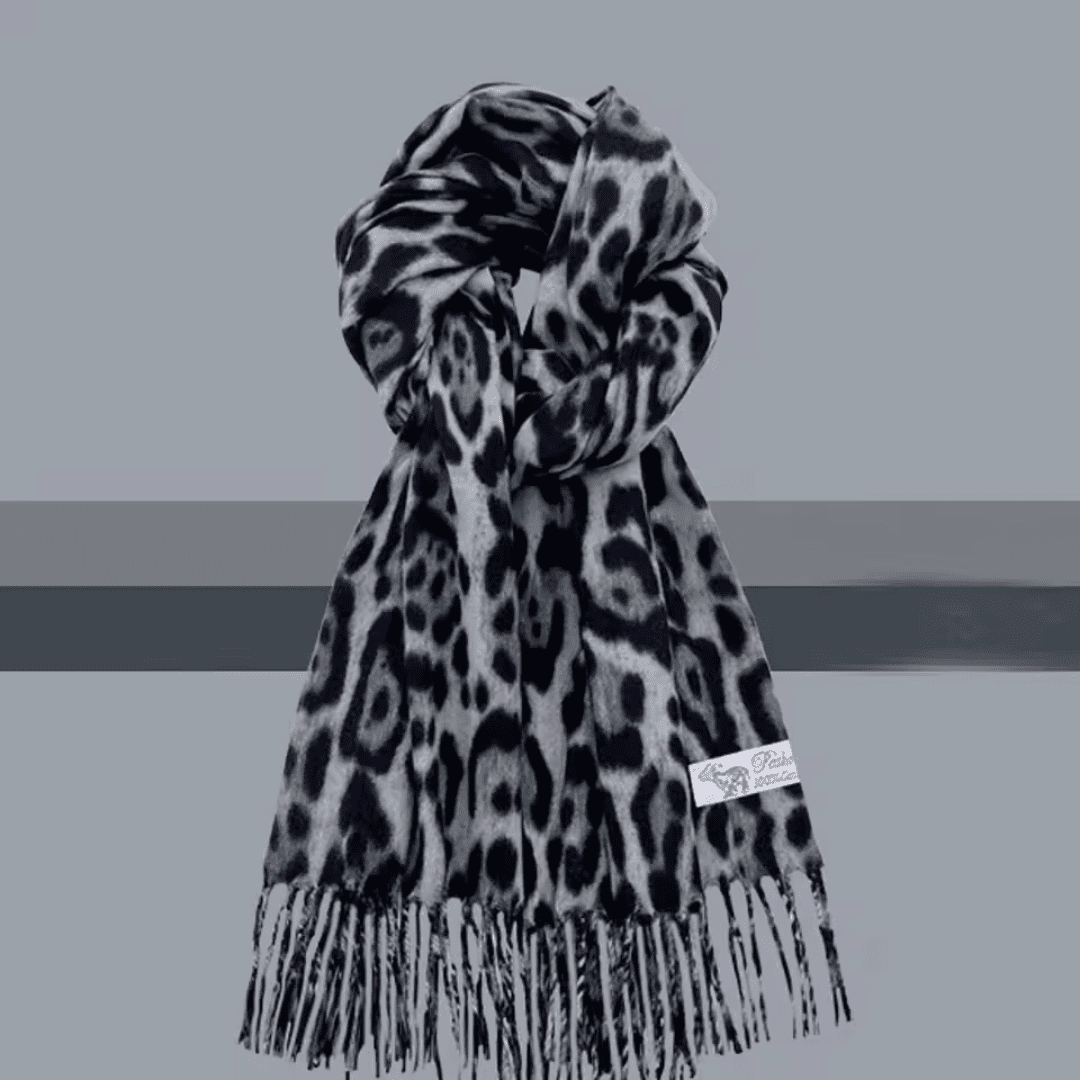 Cachecol Feminino em Cashmere Animal Print Forglows