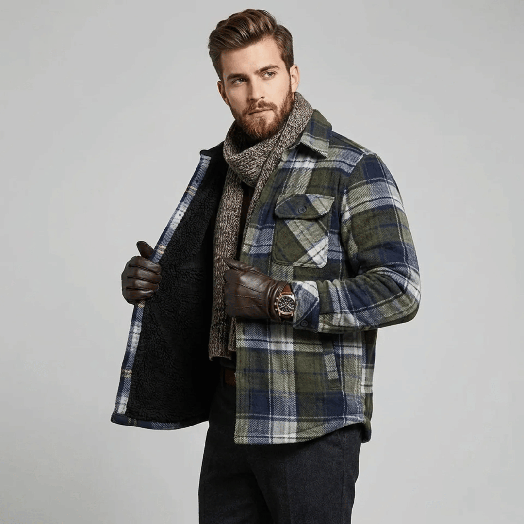 Camisa Masculina Xadrez Peluciada Forglows