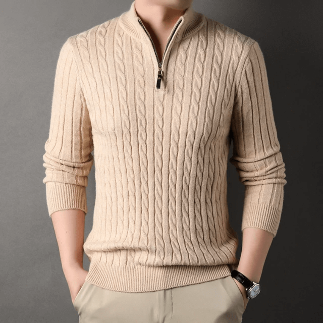 Suéter Masculino com Zíper Forglows