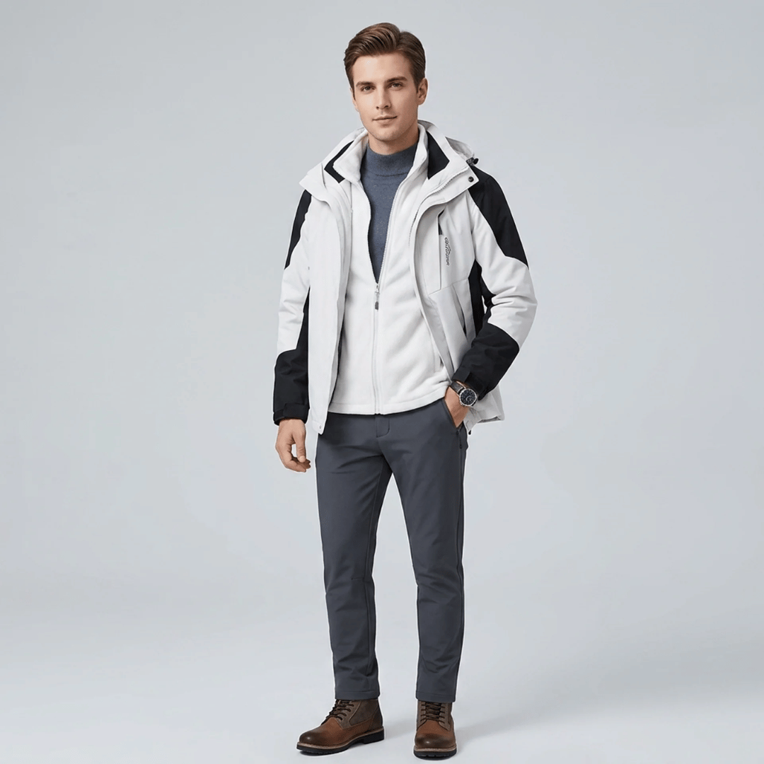 Jaqueta 3 em 1  Impermeável Masculina Forglows