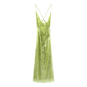 Vestido Feminino Longo com Lantejoulas Forglows