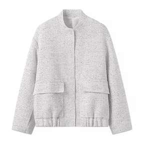 Jaqueta Feminina Bomber de Lantejoulas Genevieve