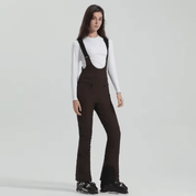 Calça Feminina com Alças para Neve Impermeável Forglows