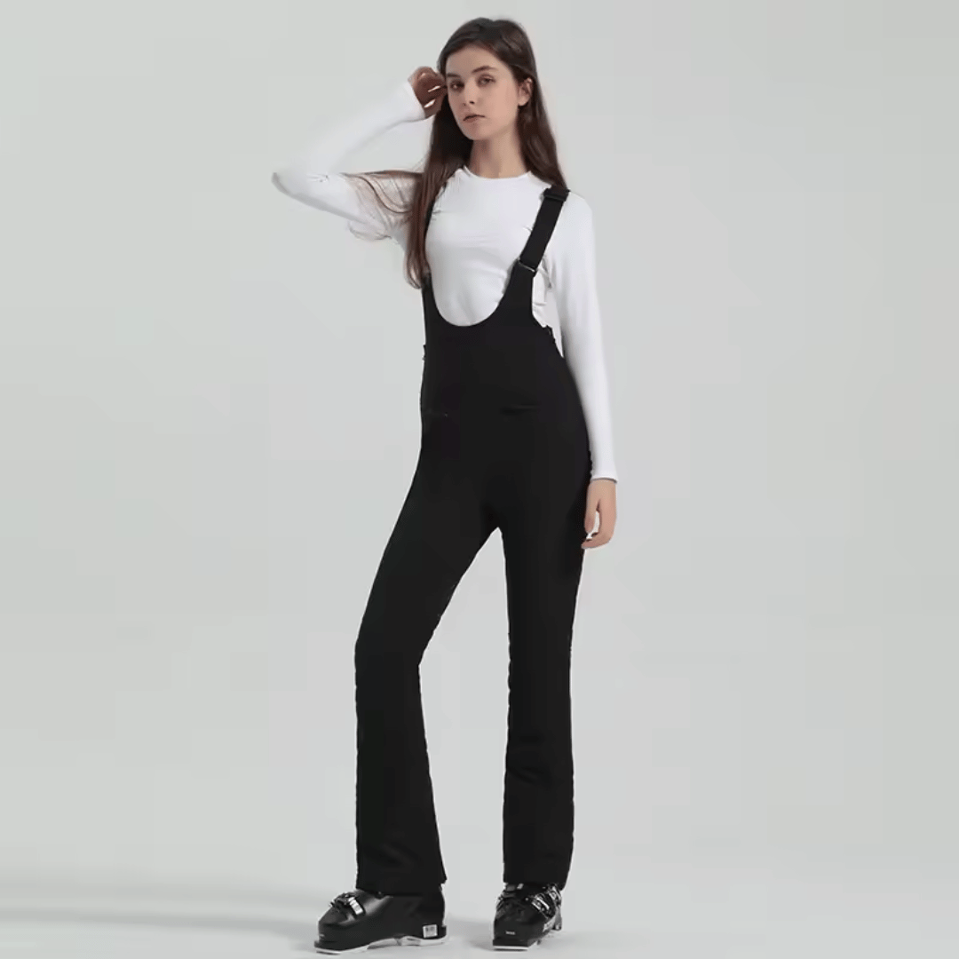Calça Feminina com Alças para Neve Impermeável Forglows