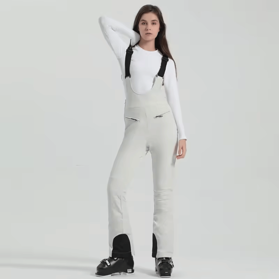 Calça Feminina com Alças para Neve Impermeável Forglows