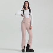 Calça Feminina com Alças para Neve Impermeável Forglows