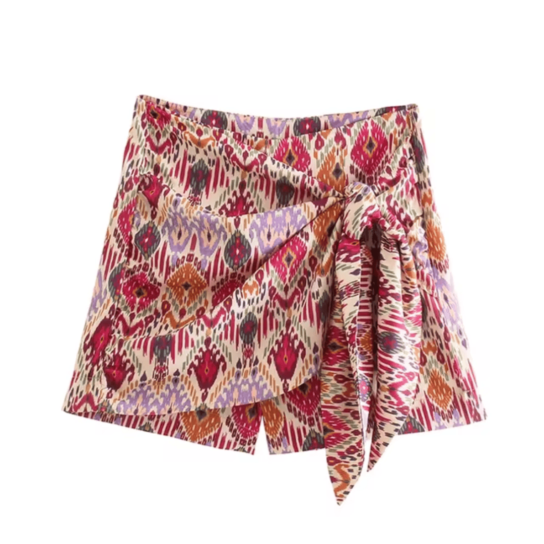 Short Feminino Boho Colorido Forglows