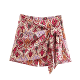 Short Feminino Boho Colorido