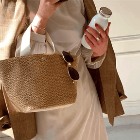 Bolsa de Palha com Alça de Nylon