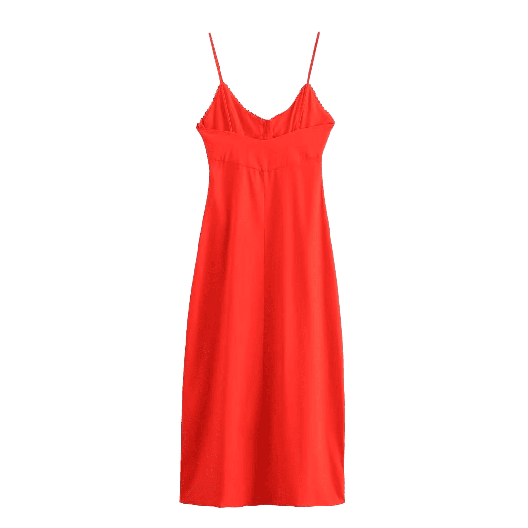 Vestido Feminino Midi em Linho com Botões Forglows