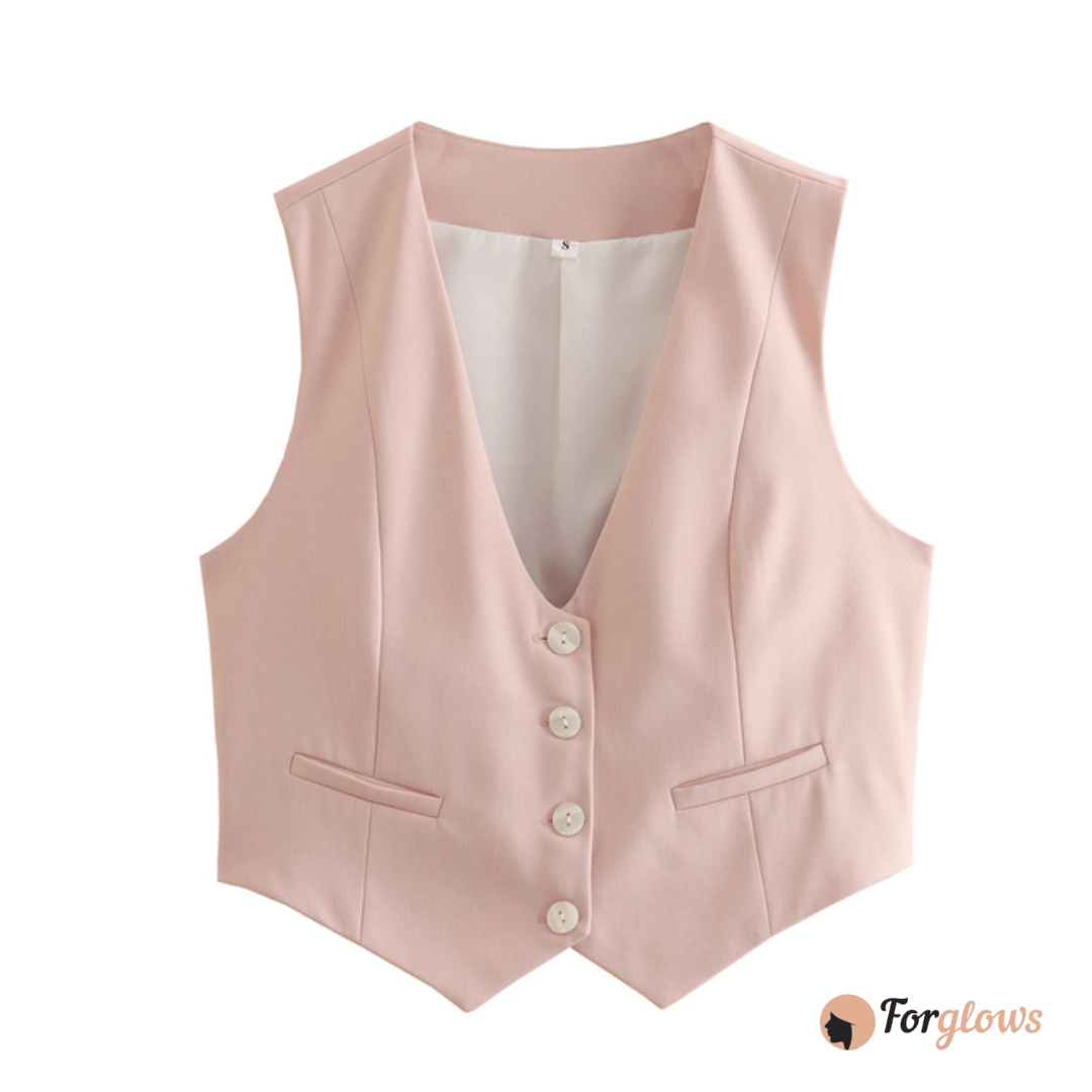 Colete Feminino Alfaiataria Yasmin Forglows