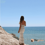 Vestido Feminino Longo Alcinha Crochê Marília Forglows