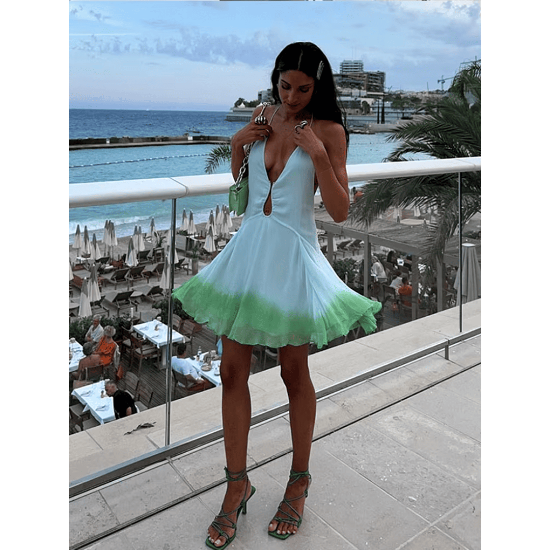 Vestido Feminino Frente Única Tie Dye Forglows