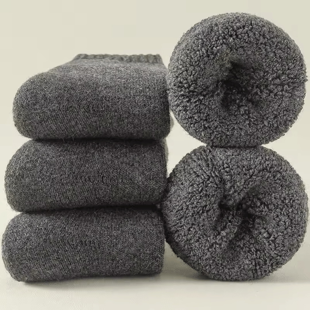 Kit de Meia de Lã Merino Unissex 3 Peças Forglows