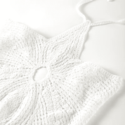 Vestido Feminino de Crochê Flor Forglows