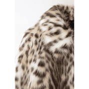 Casaco Feminino de Pele Sintética Leopard Forglows