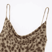 Vestido Feminino Longo Animal Print em Tule Forglows