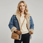 Jaqueta Feminina Jeans Peluciada Forglows