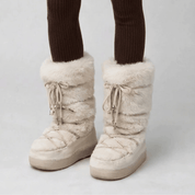 Bota Feminina para Neve Antiderrapante com Pelúcia Forglows