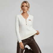 Suéter Feminino com Botões Peluciado Charlotte Forglows