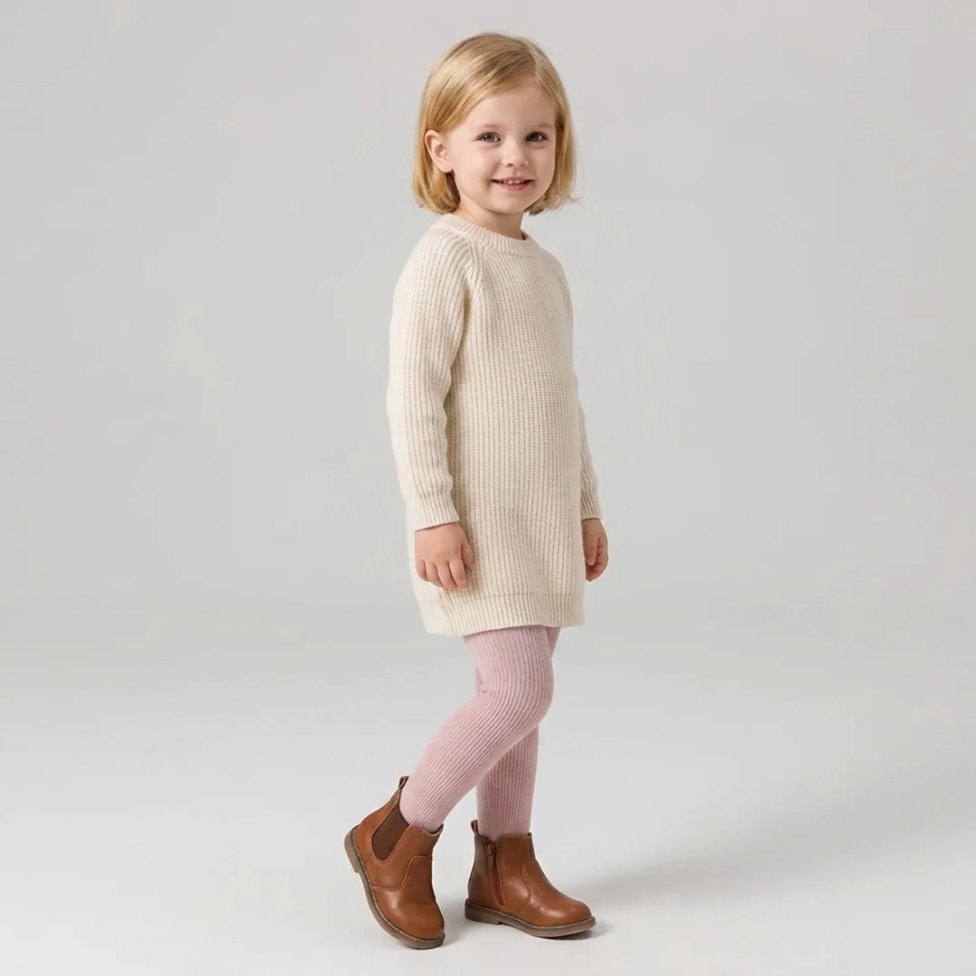 Meia Calça Infantil Forrada com Pelúcia Forglows