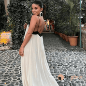 Vestido Feminino Midi Bicolor Cloe Forglows