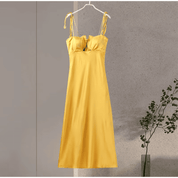 Vestido Feminino Longo Acetinado Forglows