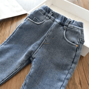 Calça Infantil Jeans Com Pelúcia Forglows