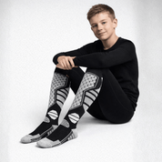 Meia Térmica Infantil para Neve Antiderrapante Forglows