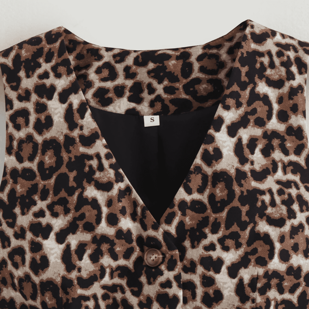 Colete Feminino Animal Print Nívia Forglows