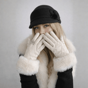 Luva Feminina de Veludo com Pelúcia Forglows