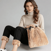 Calça Feminina de Moletom Peluciada Forglows