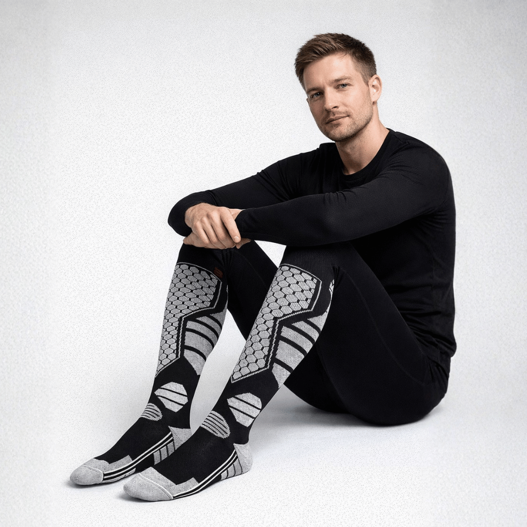 Meia Térmica Masculina para Neve Antiderrapante Forglows