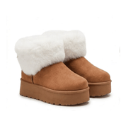 Bota Feminina Peluciada com Aba em Pelúcia ForGlows