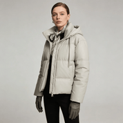 Jaqueta Feminina Puffer com Capuz Forglows