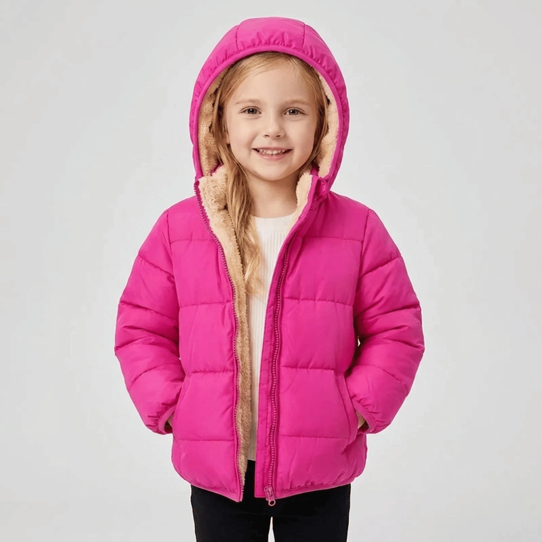 Jaqueta Puffer Infantil com Pelúcia Forglows