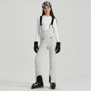 Calça Feminina com Alças para Neve Impermeável Forglows