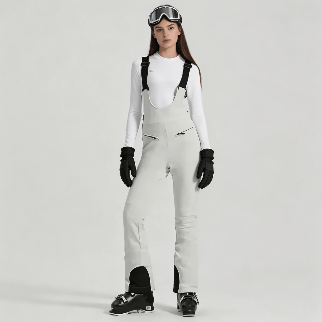 Calça Feminina com Alças para Neve Impermeável Forglows – ForGlows