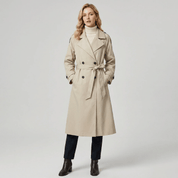 Trench Coat Feminino Alongado com Faixa para Amarração Forglows