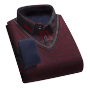 Suéter Masculino com Camisa Falsa Forglows