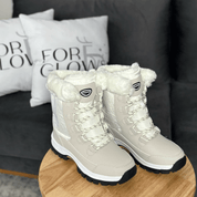 Bota Feminina para Neve com Pelúcia Impermeável Forglows