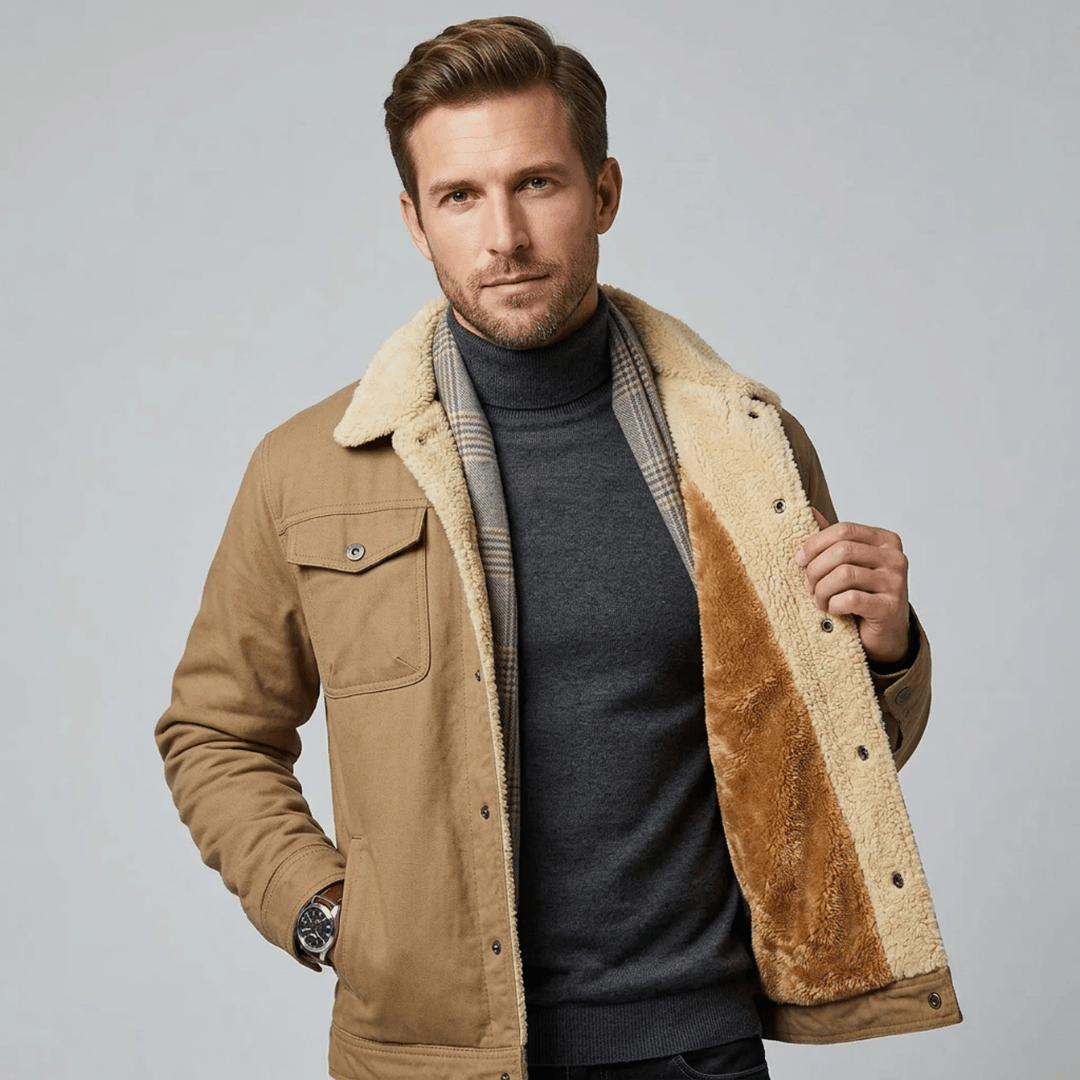 Jaqueta Masculina Peluciada Bolsos Forglows