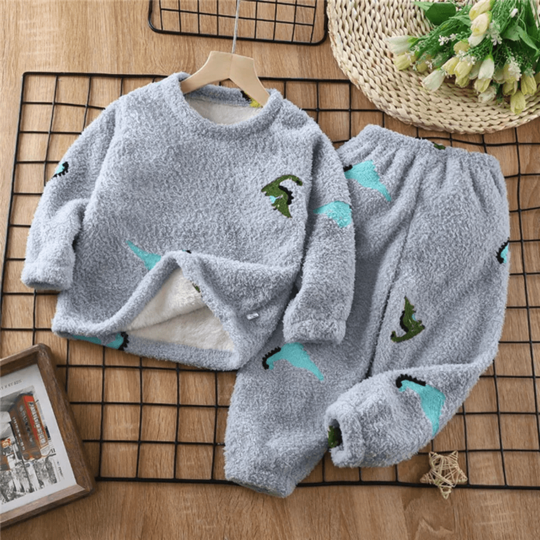 Pijama Infantil de Pelúcia Unissex Forglows