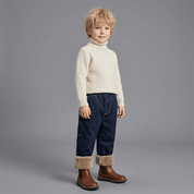 Calça Jeans Infantil Peluciada Menino Forglows