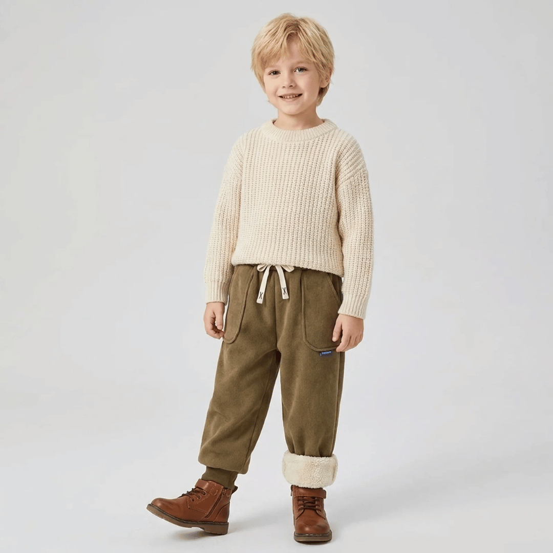 Calça Infantil de Moletom com Pelúcia Forglows